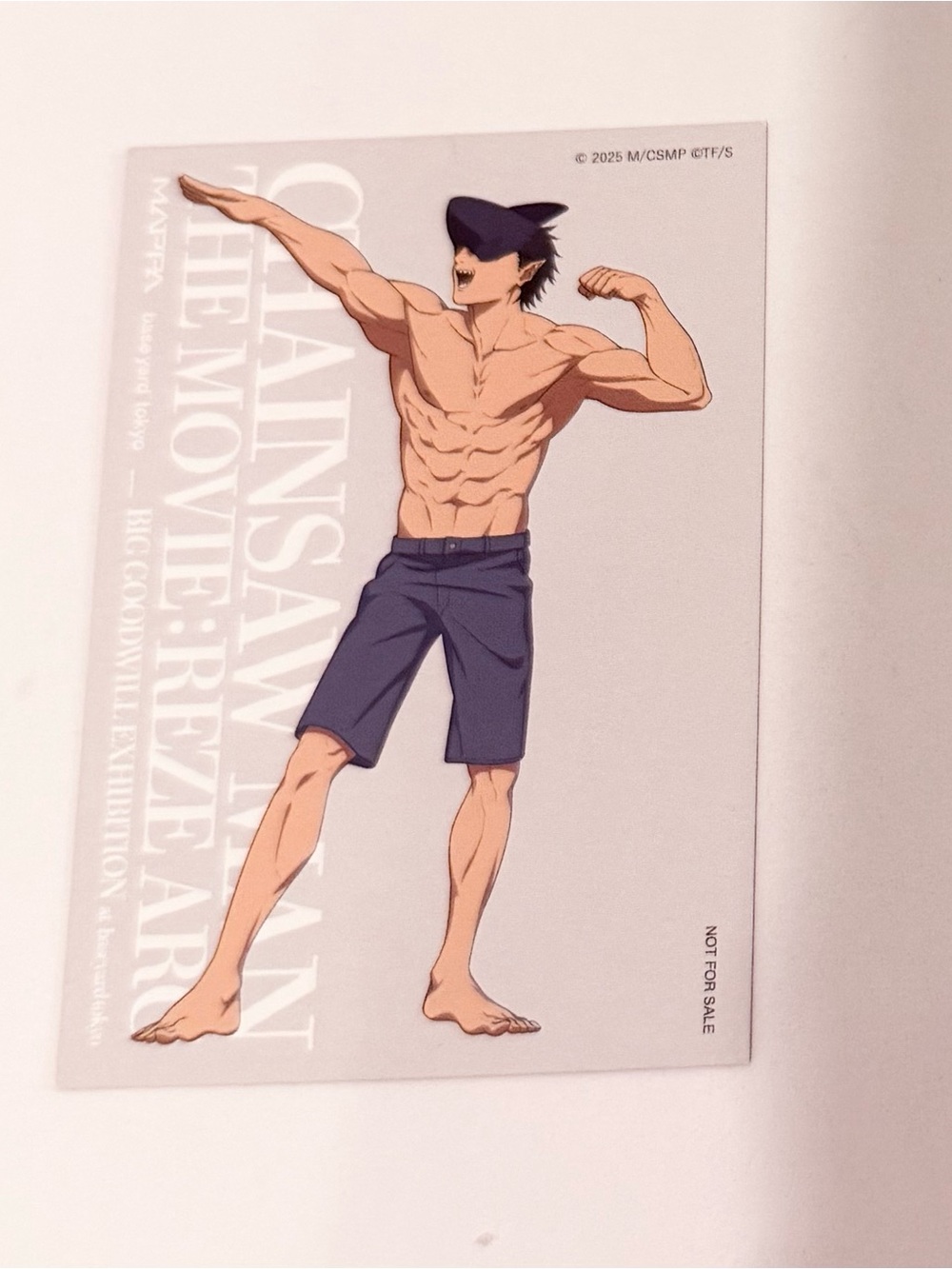Anime official collectible chainsaw man beam card